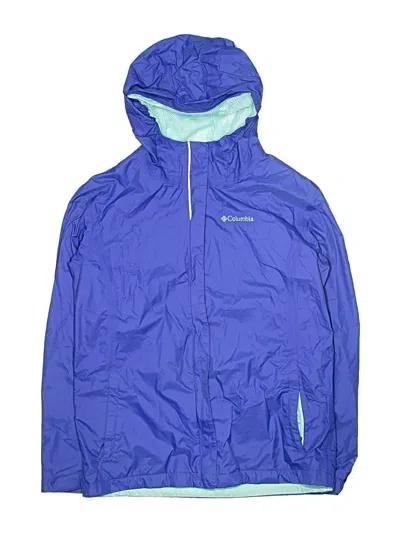Pre-owned Columbia Kids' Windbreaker Jacket In Blue