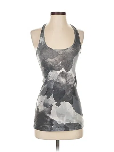 Pre-owned Lululemon Athletica Tank Top Gray Halter Neckline Tops