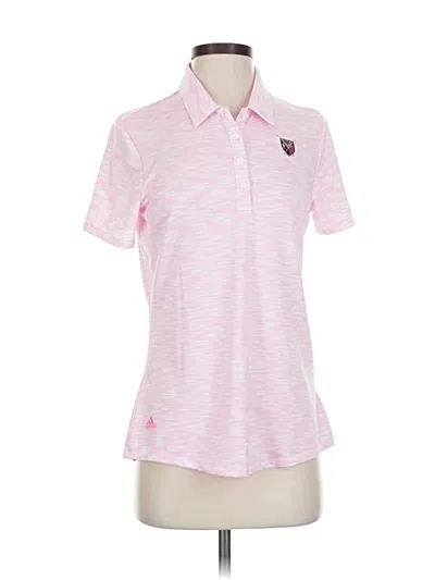 Pre-owned Adidas Originals Short Sleeve Polo Shirt In Pink