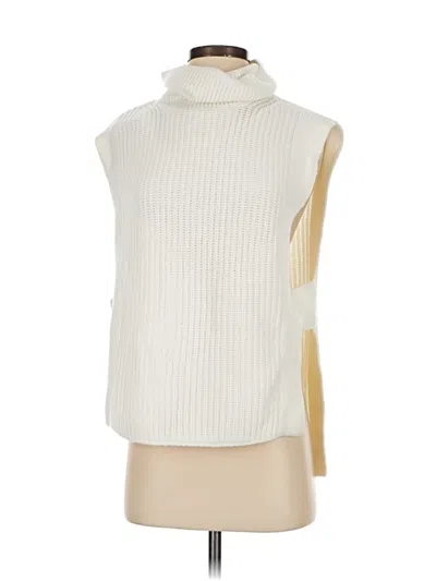 Pre-owned L'academie Los Angeles Sweater Vest In White