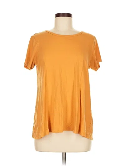 Pre-owned Zenana Outfitters Short Sleeve T-shirt In Orange