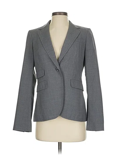 Pre-owned Banana Republic Wool Blazer Jacket In Gray