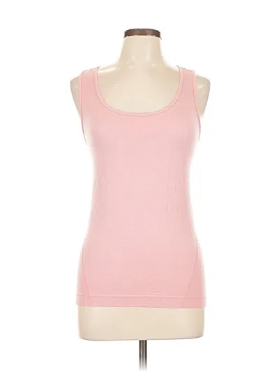 Pre-owned H&m Sport Tank Top Pink Strapless Neckline Tops
