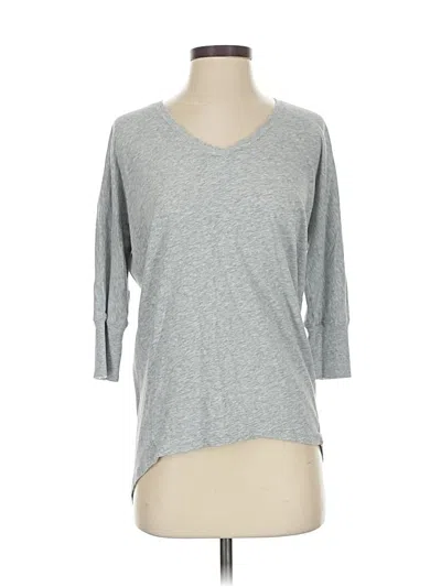 Pre-owned Bobi 3/4 Sleeve T-shirt In Gray