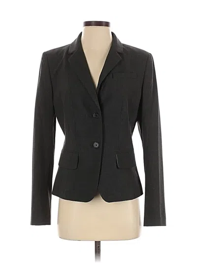 Pre-owned Ann Taylor Blazer Jacket In Gray