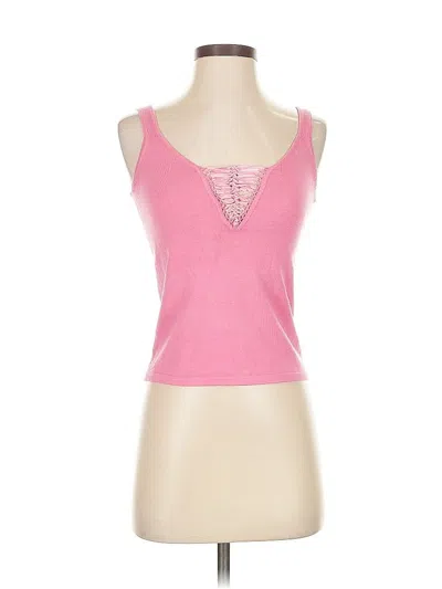 Pre-owned Cynthia Steffe Sleeveless Top Pink Sweetheart Neckline Tops