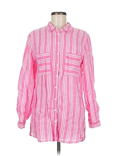 Pre-owned Boden Long Sleeve Button Down Shirt In Pink