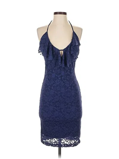 Pre-owned Moda International Cocktail Dress In Blue
