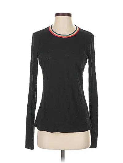 Pre-owned Goldie Long Sleeve Top Black Crew Neck Tops