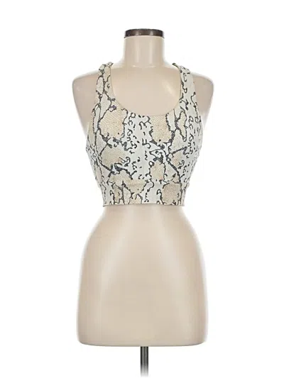 Pre-owned Allfenix Tank Top Ivory Halter Neckline Tops In White