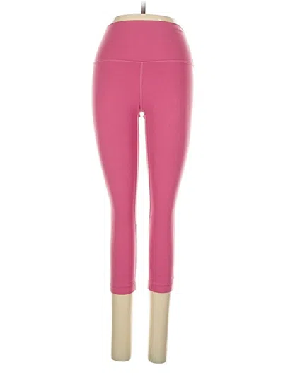 Pre-owned Lululemon Athletica Yoga Pants In Pink