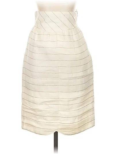 Pre-owned Escada By Margaretha Ley Formal Skirt In White