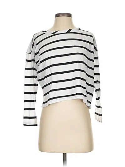 Pre-owned Chaser Cardigan Sweater In White