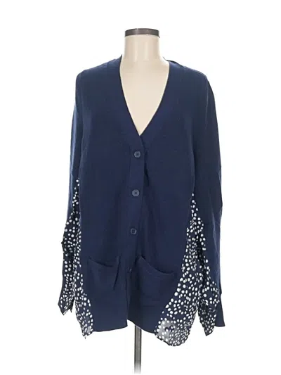 Pre-owned Sandrine Rose Wool Cardigan Sweater In Blue