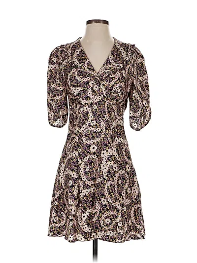 Pre-owned Sandro Casual Dress In Purple