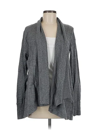 Pre-owned Athleta Cardigan Sweater In Gray