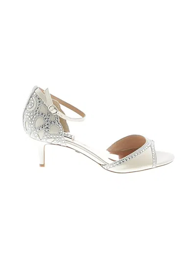 Pre-owned Badgley Mischka Heels In White