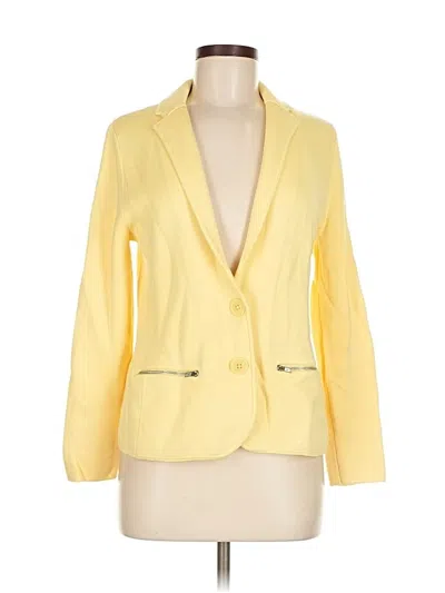 Pre-owned Talbots Blazer Jacket In Yellow