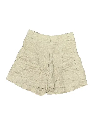 Pre-owned Asceno Khaki Shorts In White