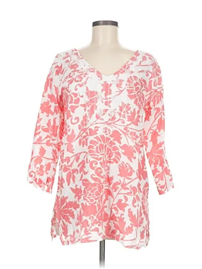 Pre-owned Carla Conti 3/4 Sleeve T-shirt In Pink