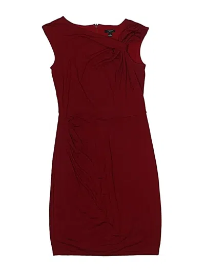 Pre-owned Ann Taylor Casual Dress In Burgundy
