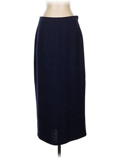 Pre-owned St John Formal Skirt In Blue