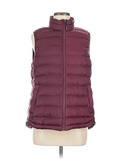 Pre-owned 32 Degrees Vest In Burgundy