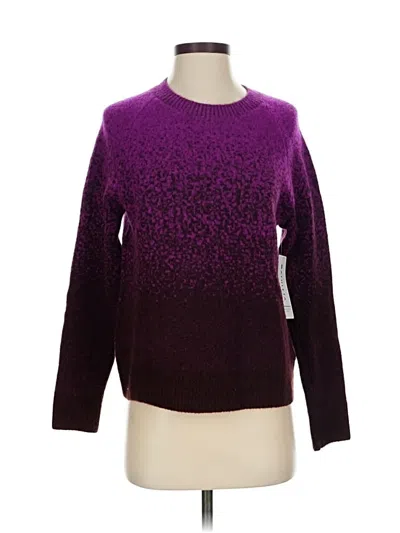 Pre-owned Athleta Wool Sweater In Purple