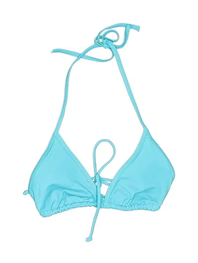 Pre-owned Victoria's Secret Swimsuit Top Blue Swimwear