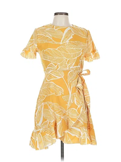Pre-owned Assorted Brands Casual Dress In Yellow