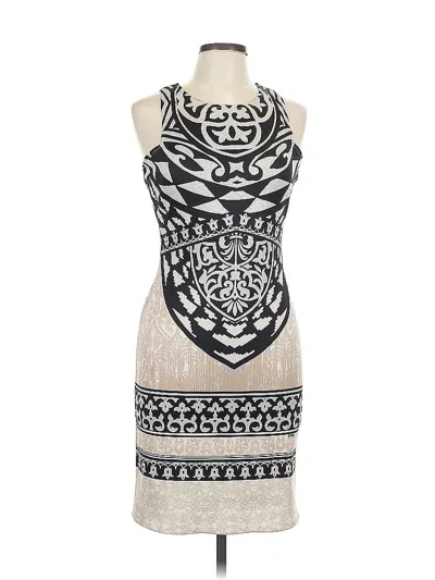 Pre-owned Hale Bob Cocktail Dress In White