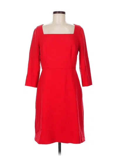 Pre-owned Ann Taylor Cocktail Dress In Red