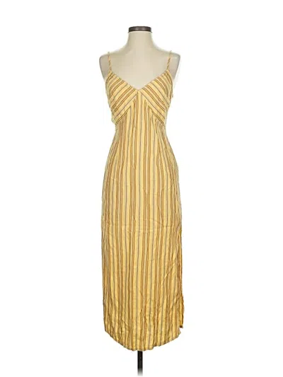 Pre-owned Amuse Society Casual Dress In Yellow
