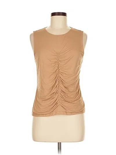 Pre-owned Banana Republic Factory Store Sleeveless T-shirt In Brown