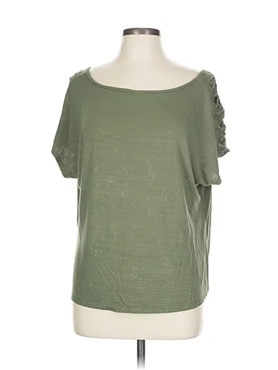 Pre-owned Torrid Short Sleeve Top Green Scoop Neck Tops