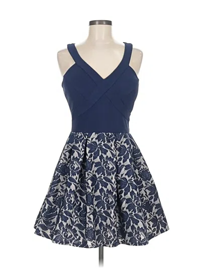 Pre-owned Crystal Doll Cocktail Dress In Blue