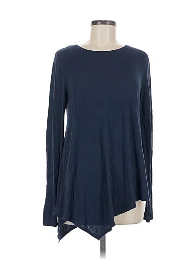 Pre-owned Banana Republic Long Sleeve T-shirt In Blue
