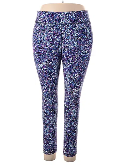 Pre-owned Danskin Now Active Pants In Purple