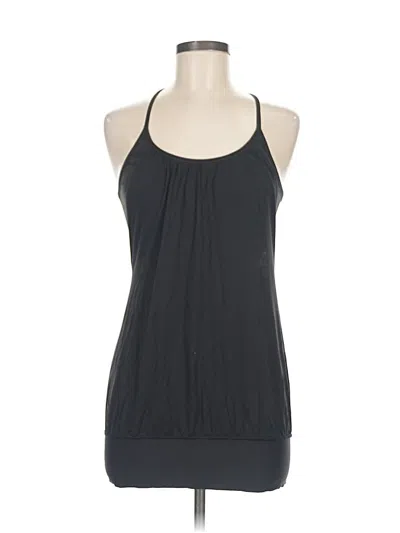 Pre-owned Lululemon Athletica Tank Top Black Halter Neckline Tops