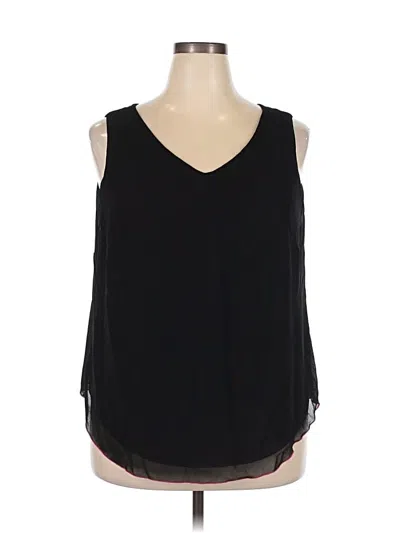 Pre-owned Sl Fashions Sleeveless Blouse In Black