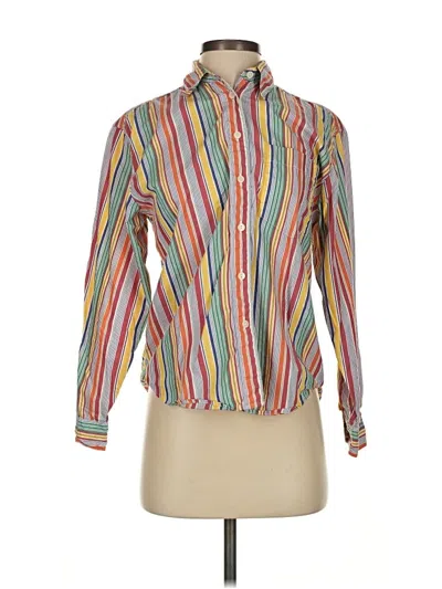 Pre-owned Talbots Long Sleeve Blouse In Orange