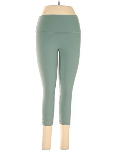 Pre-owned Lululemon Athletica Active Pants In Green
