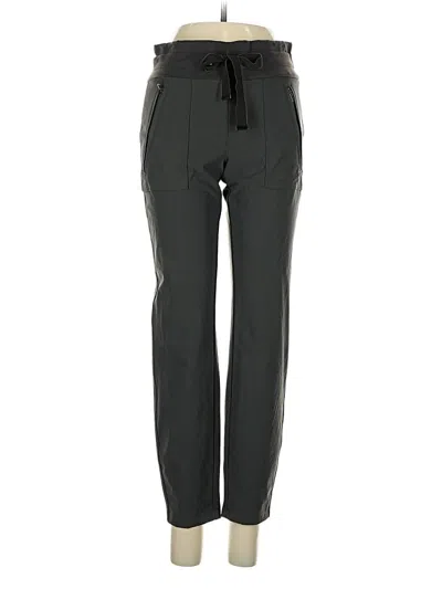 Pre-owned Athleta Track Pants In Gray