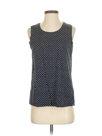 Pre-owned L.l.bean Tank Top Blue Halter Neckline Tops