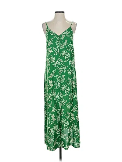 Pre-owned Uniqlo Casual Dress In Green