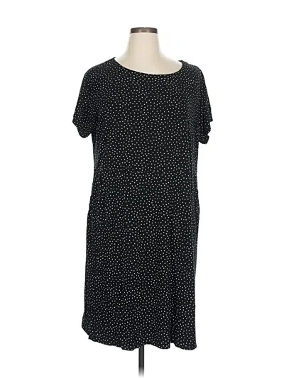Pre-owned Jjill Casual Dress In Black