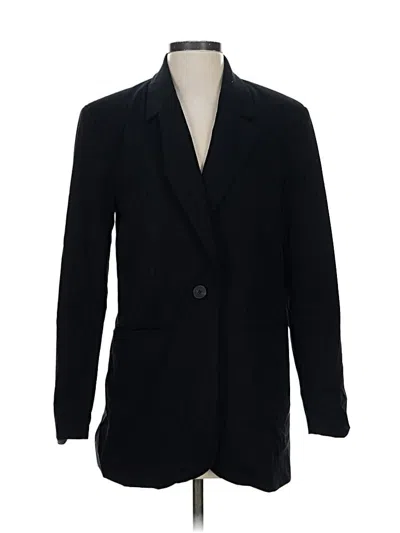 Pre-owned Zara Blazer Jacket In Black