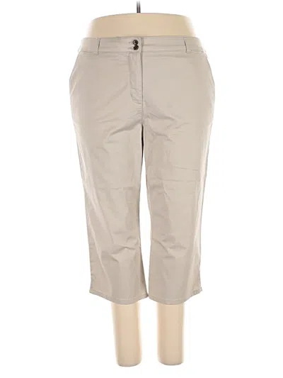 Pre-owned Karen Scott Khaki Pant In Brown