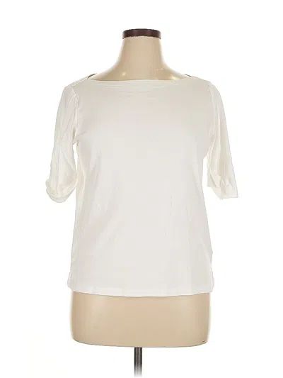Pre-owned Polo Ralph Lauren 3/4 Sleeve T-shirt In White