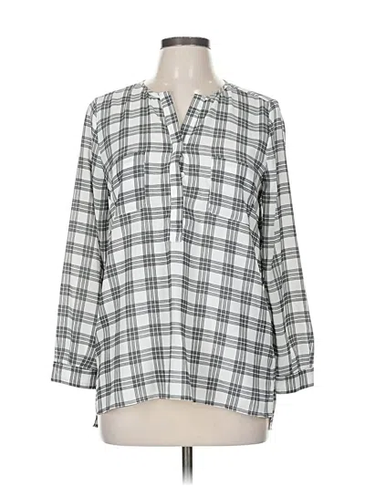Pre-owned Joie 3/4 Sleeve Blouse In Gray